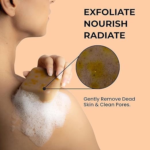 Lucacci Soaps Sandalwood & Saffron Magic Soaps For Bath (100 Gms Pack) | Paraben Free | Chandan & Kesar Bath Soap | Handmade Soaps For Glowing | Skin Brightening Soap For Men & Women. FREE CASH ON DELIVERY